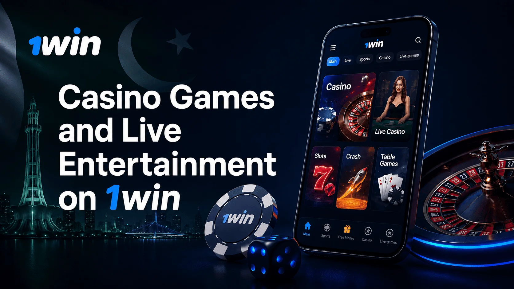 Casino Games and Live Entertainment on 1win